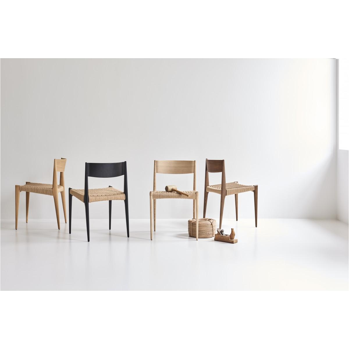 [product_category]-Dk3 Pia Dining Chair Oak Lacquered, Black-DK3-5714615026939-PIA-OA-BL-PC-DK3-6