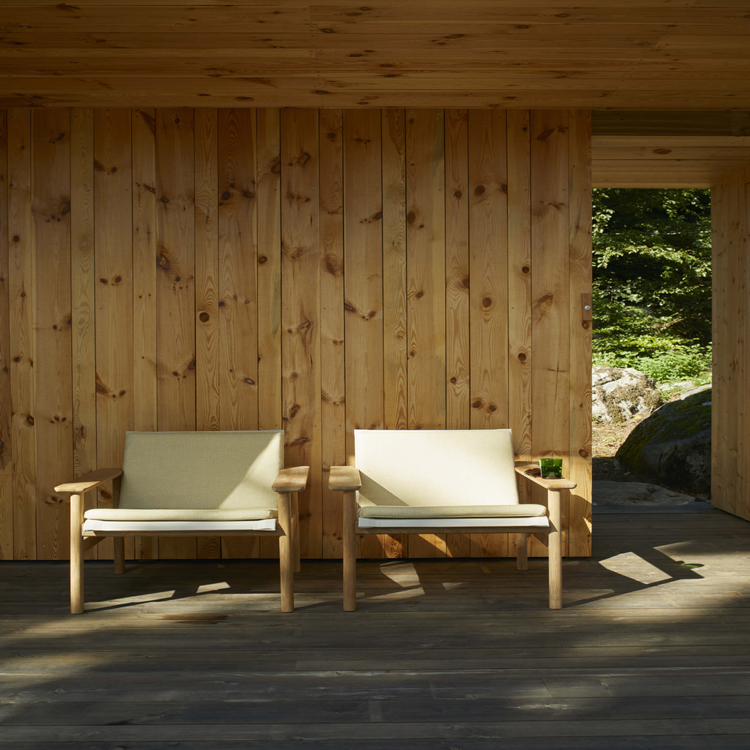 Fritz Hansen Pelagus Outdoor Lounge Chair Tiikki/Hiekka 