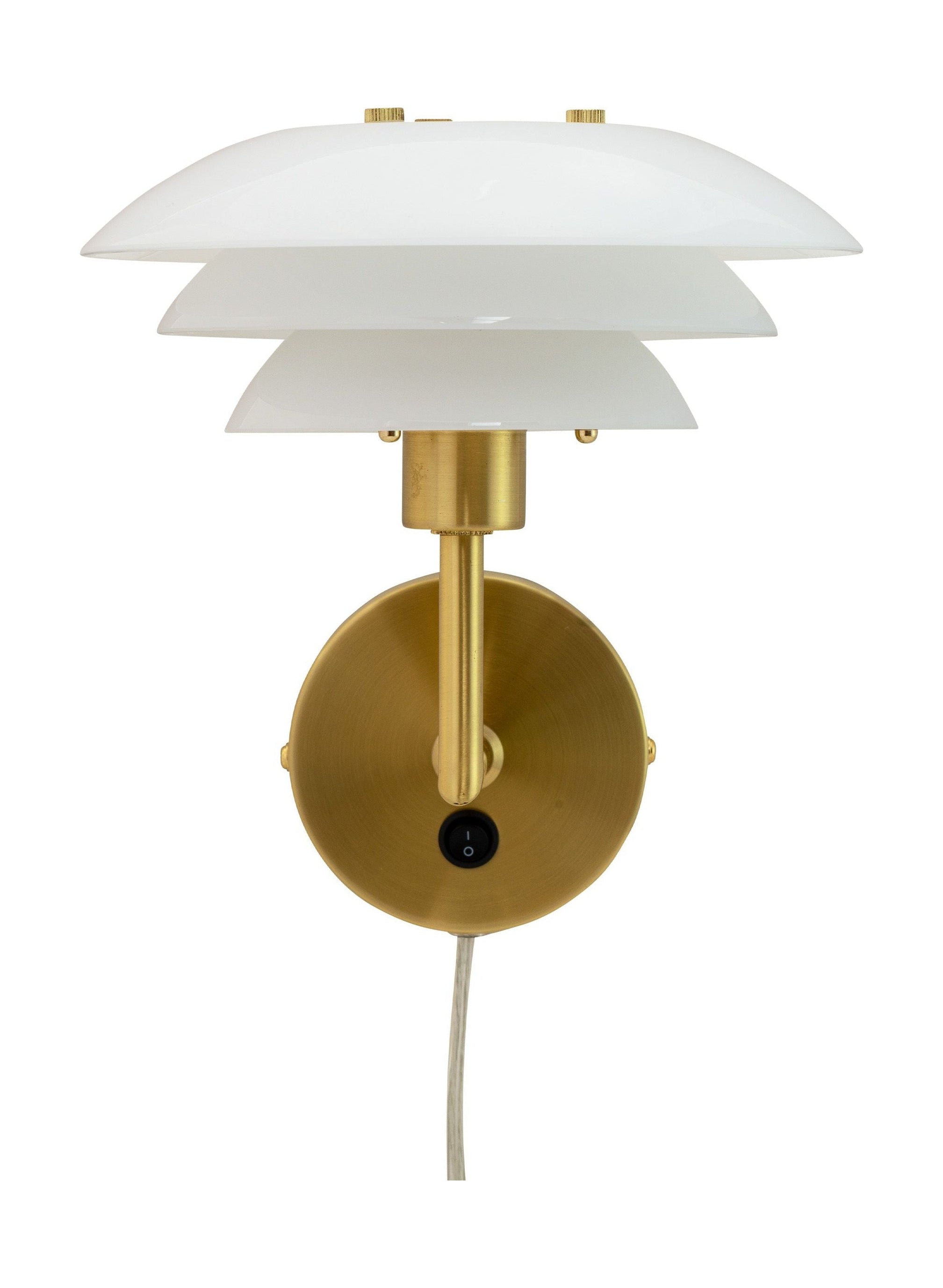 [product_category]-Dyberg Larsen Dl20 Wall Lamp, Brass/Opal-Dyberg Larsen-5704709082095-8209-DYB-1