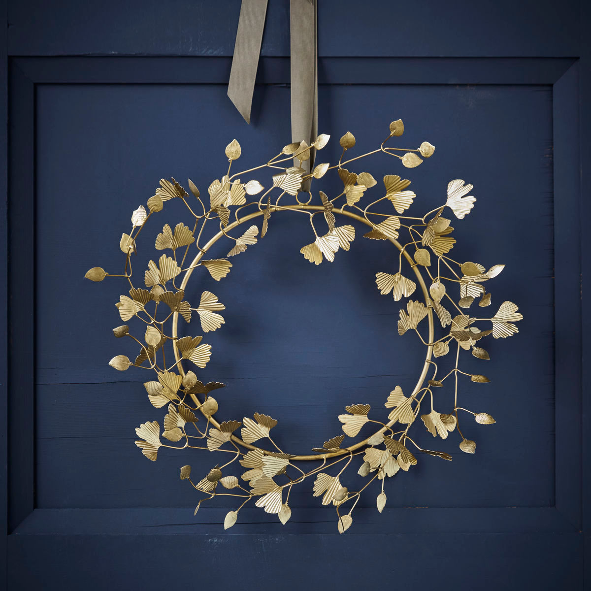 House Doctor Wreath, HDTwigs, Brass finish