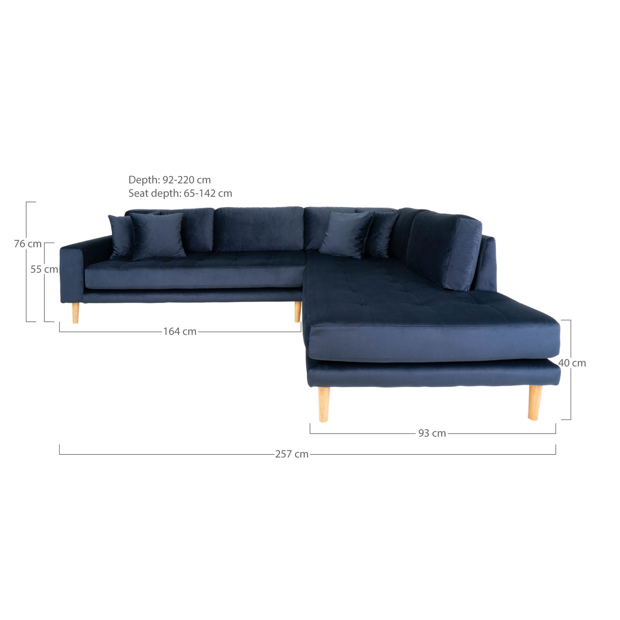 House Nordic Lido Corner Sofa With Open End