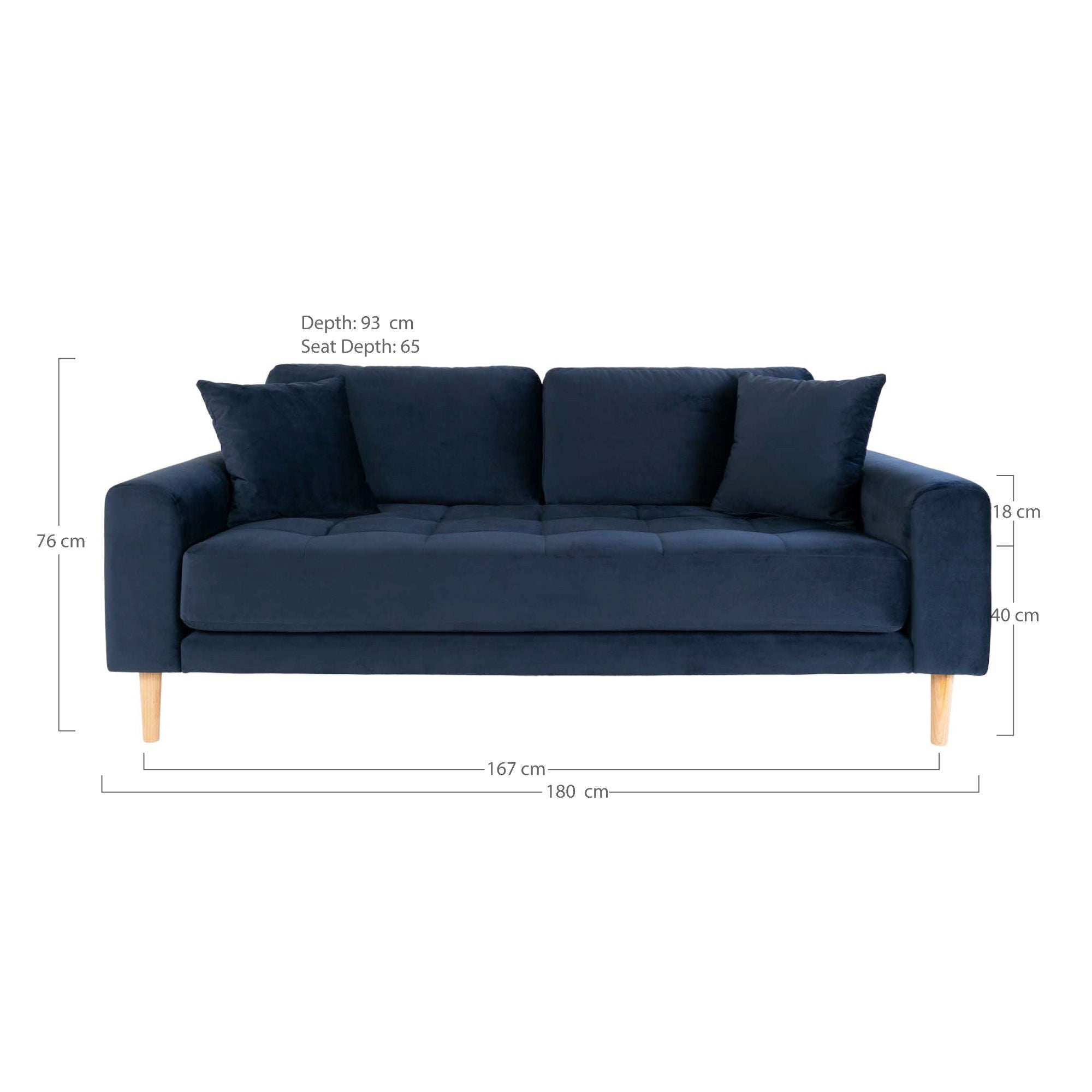 House Nordic Lido 2,5 Seater Sofa