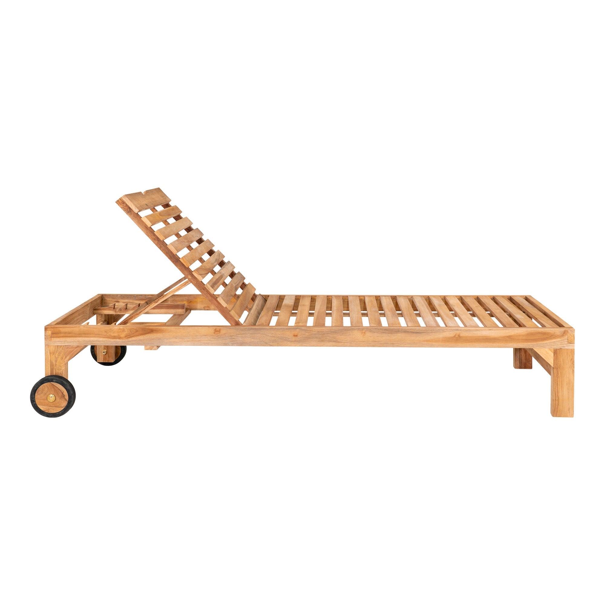 House Nordic Andorra Teak Sunlounger