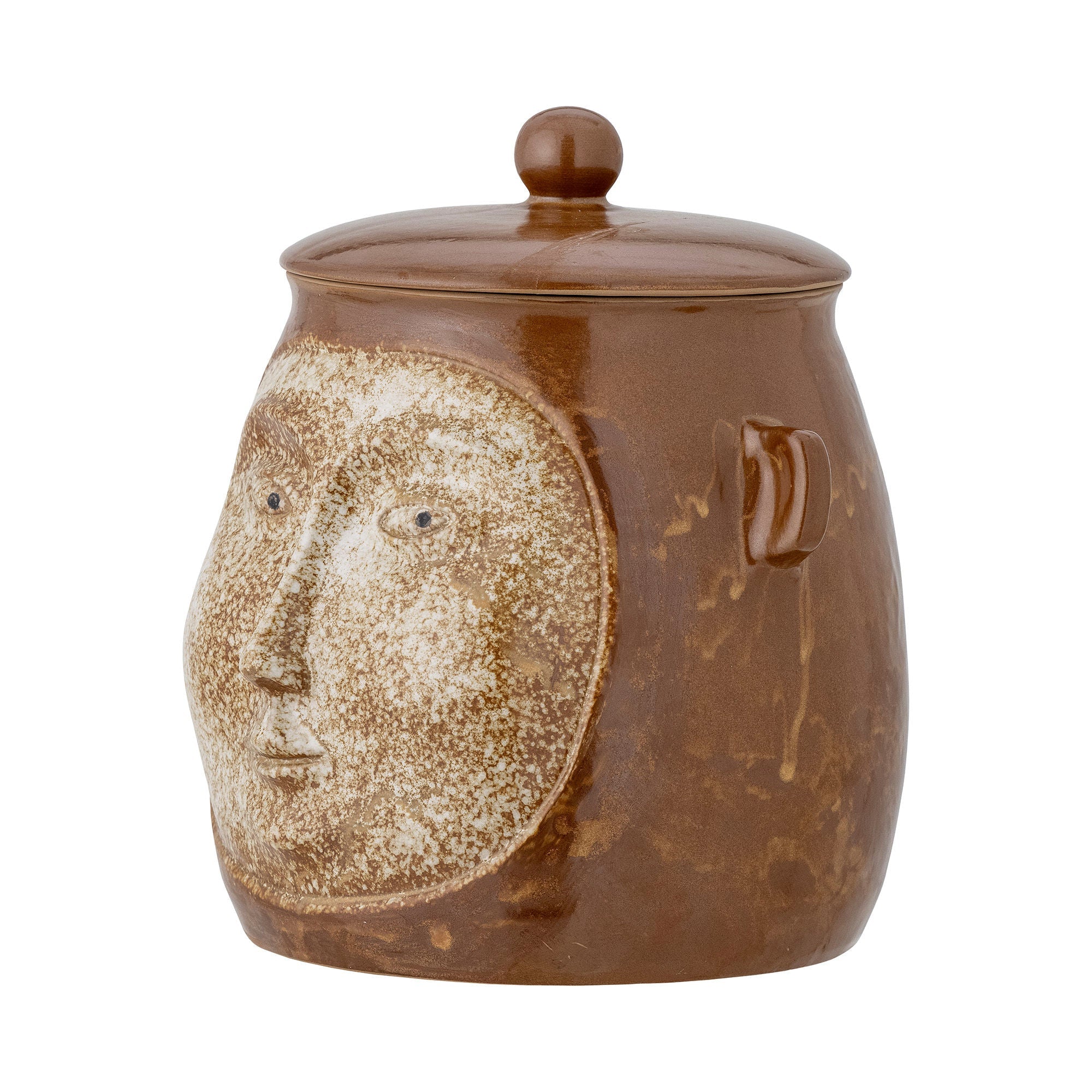 Creative Collection Avoe Jar w/Lid, Brown, Stoneware