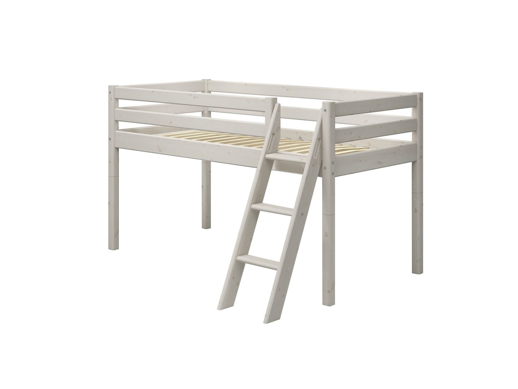 FLEXA Mid-high bed w. slanting ladder