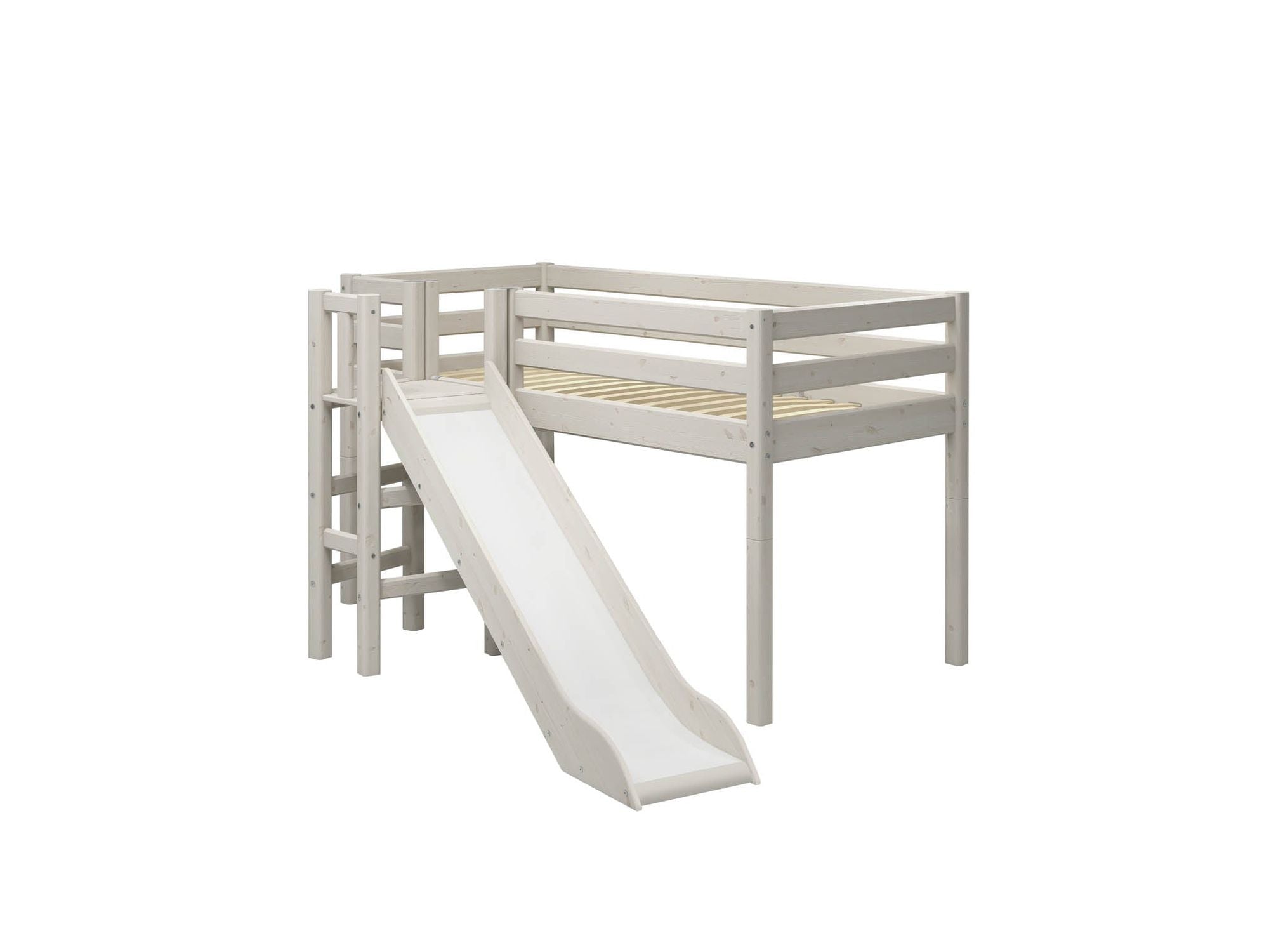 FLEXA Mid-high bed w. platform and slide