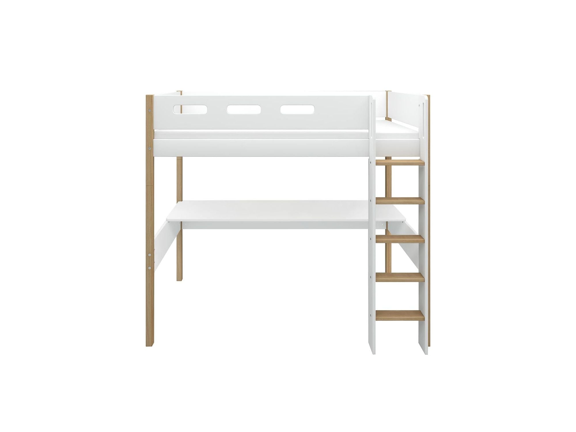 FLEXA High bed w. straight ladder and desk