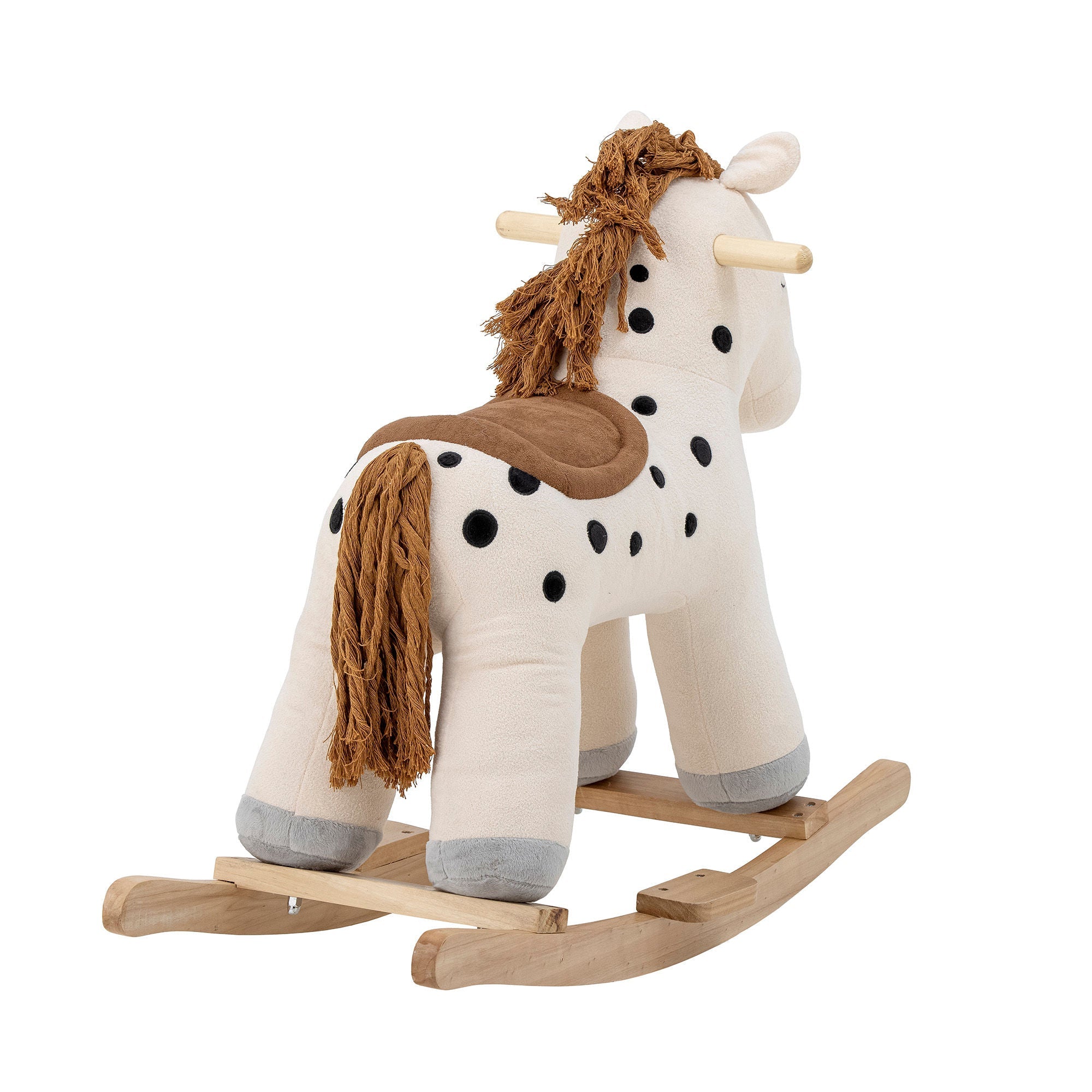 Bloomingville MINI Merlen Rocking Toy, Horse, White, Polyester