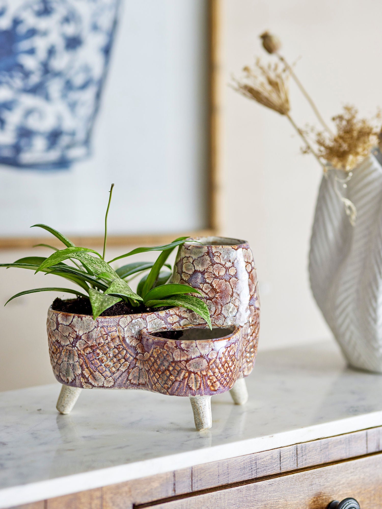 Creative Collection Shaya Flowerpot, Nature, Stoneware