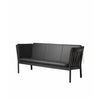 FDB Møbler J149 3-Personers Sofa, Sort/Sort