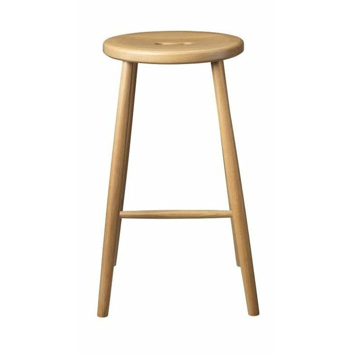 Fdb Møbler J27 C Bar Stool Oak, Natural