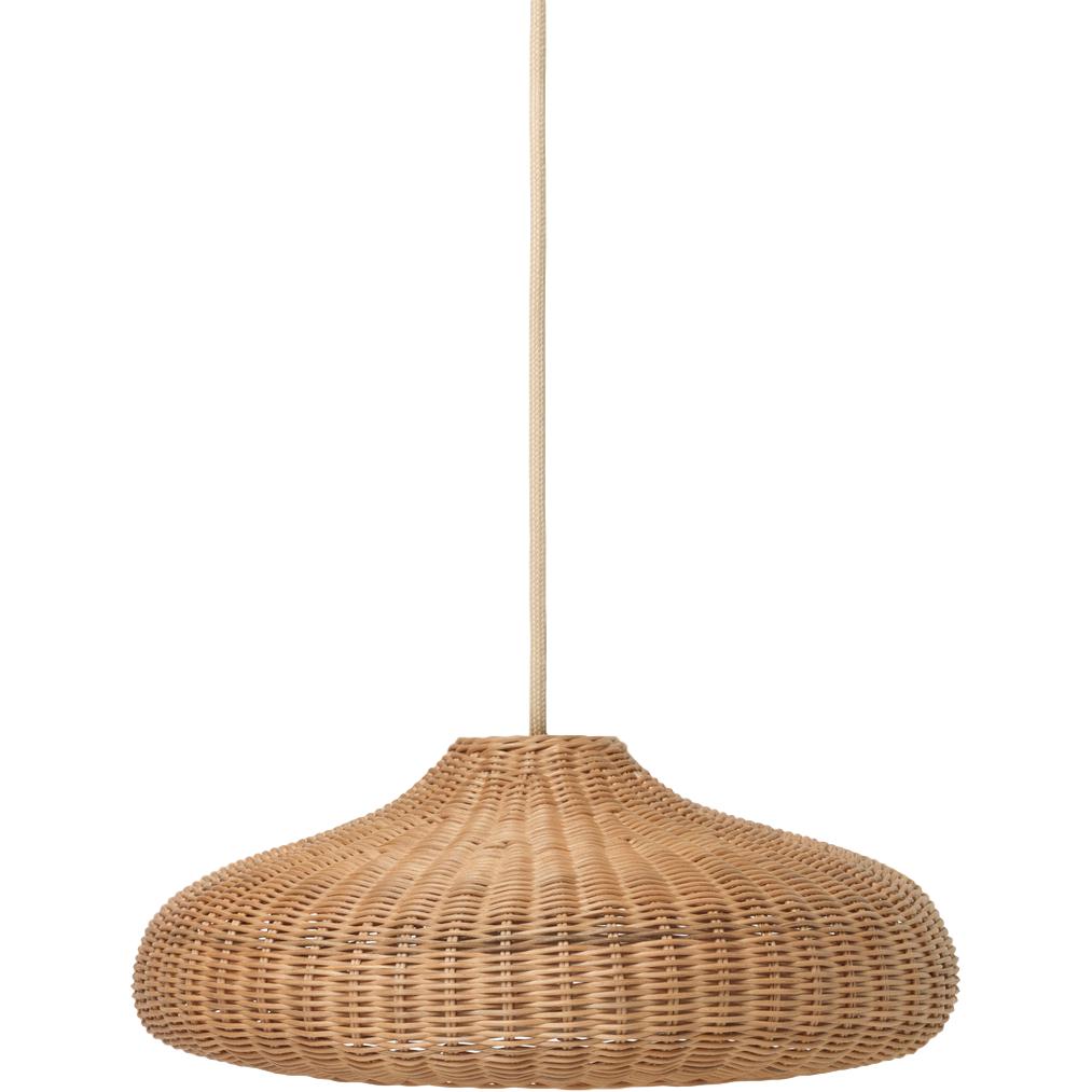 [product_category]-Ferm Living Braided Lampshade Disc, Natural-Ferm Living-5704723272892-1104264323-FER-1