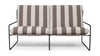 Ferm Living Desert 2 Seater Stripe, sort/chokolade