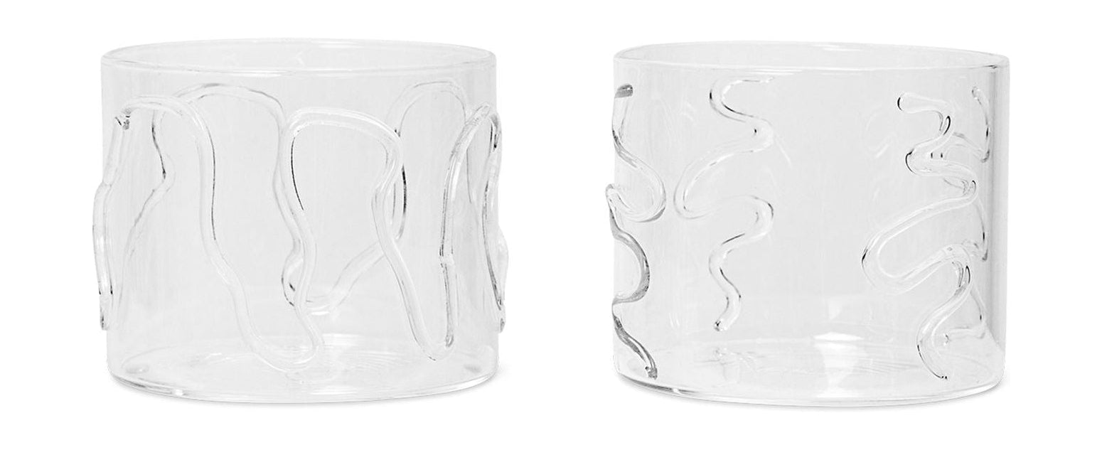 [product_category]-Ferm Living Doodle Glasses Set Of 2, Low-Ferm Living-5704723302889-1104267322-FER-1