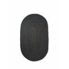 Ferm Living Eternal Oval Jute Tæppe Large, Sort