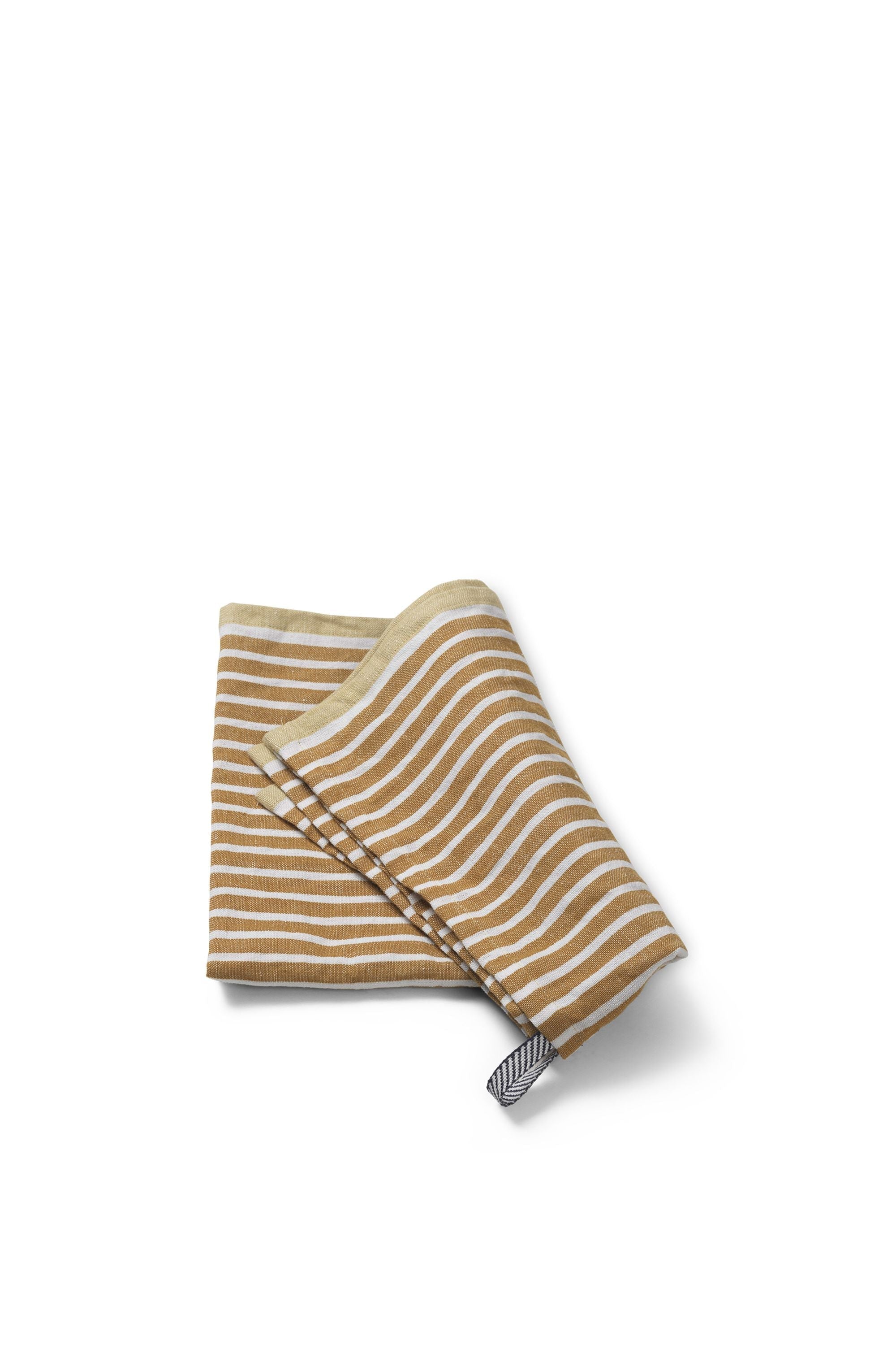 [product_category]-Ferm Living Hale Tea Towel, Golden Brown/Silver Fern-Ferm Living-5704723303657-1104267399-FER-3