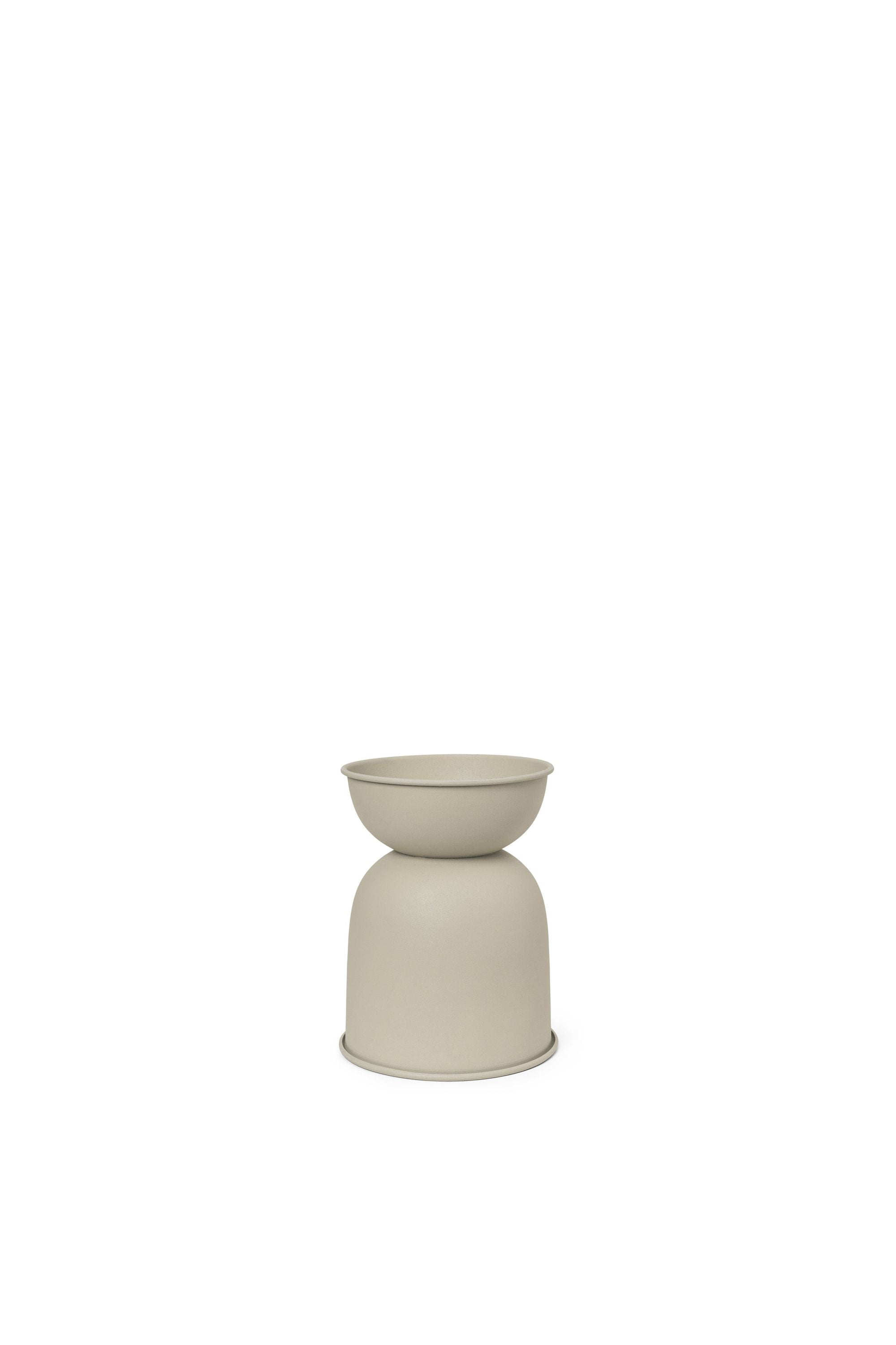 Ferm Living Hourglass Pot, Extra Lille, Cashmere