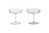 Ferm Living Ripple, Champagne Bowls 2 Pcs