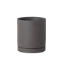 Ferm Living Sekki Planter Coal, ø16cm