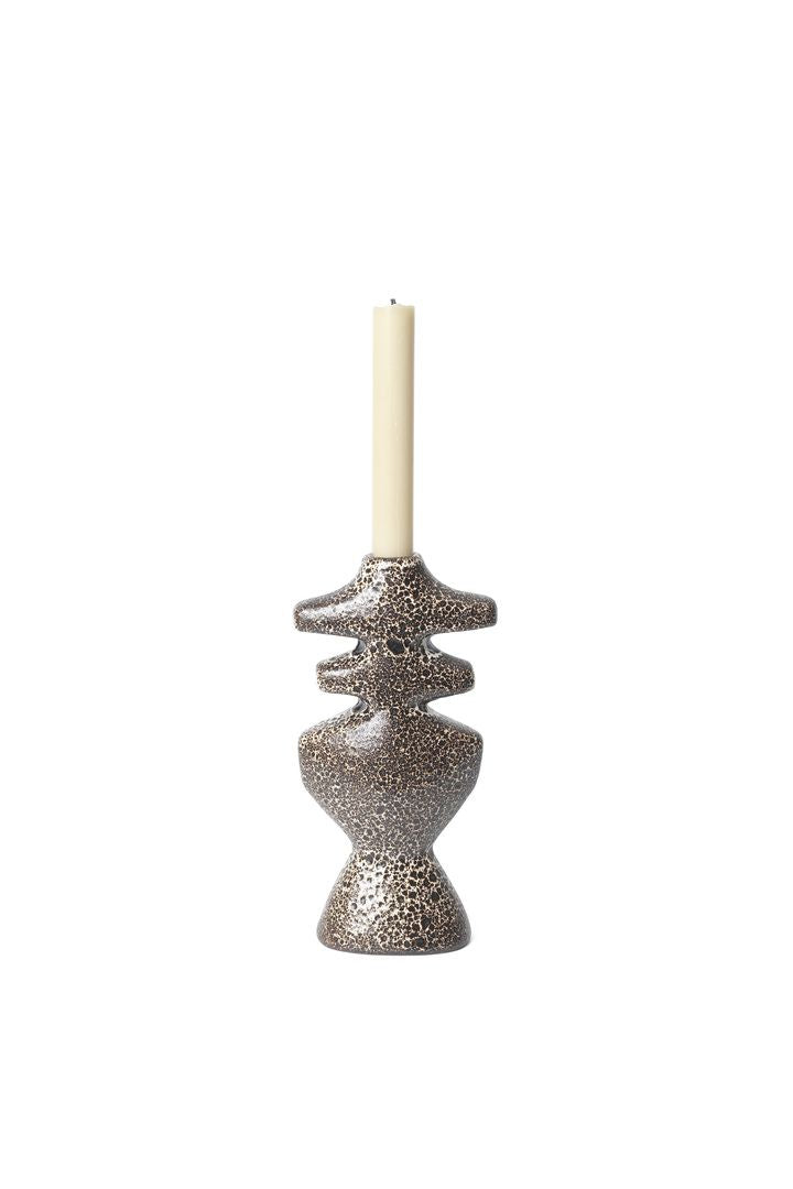 [product_category]-Ferm Living Yara Candle Holder Large, Brown Spot-Ferm Living-5704723311843-1104268218-FER-2