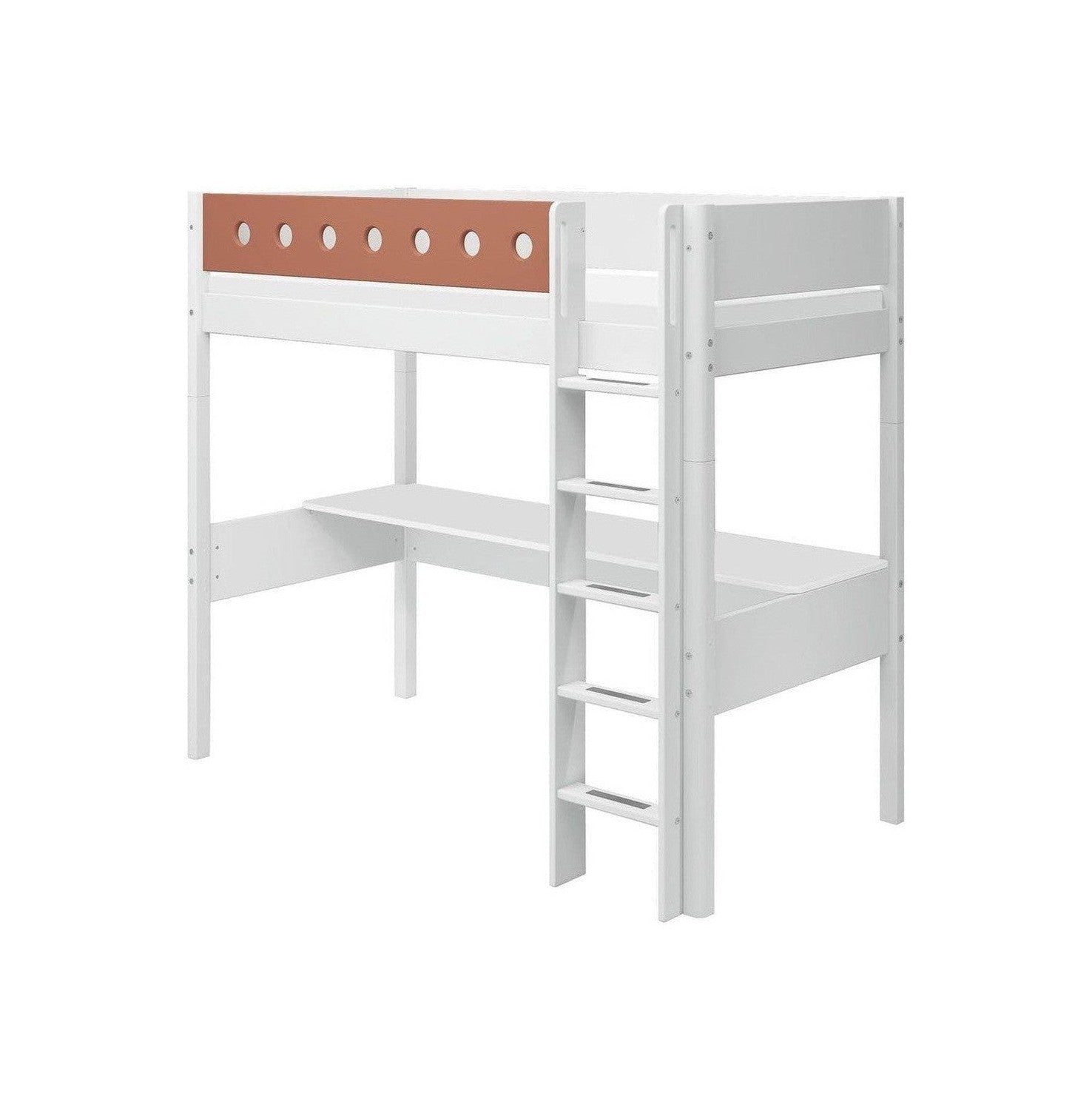 [product_category]-FLEXA High bed w. straight ladder and desk-FLEXA-5706459150857-80-17525-518-FLE-1