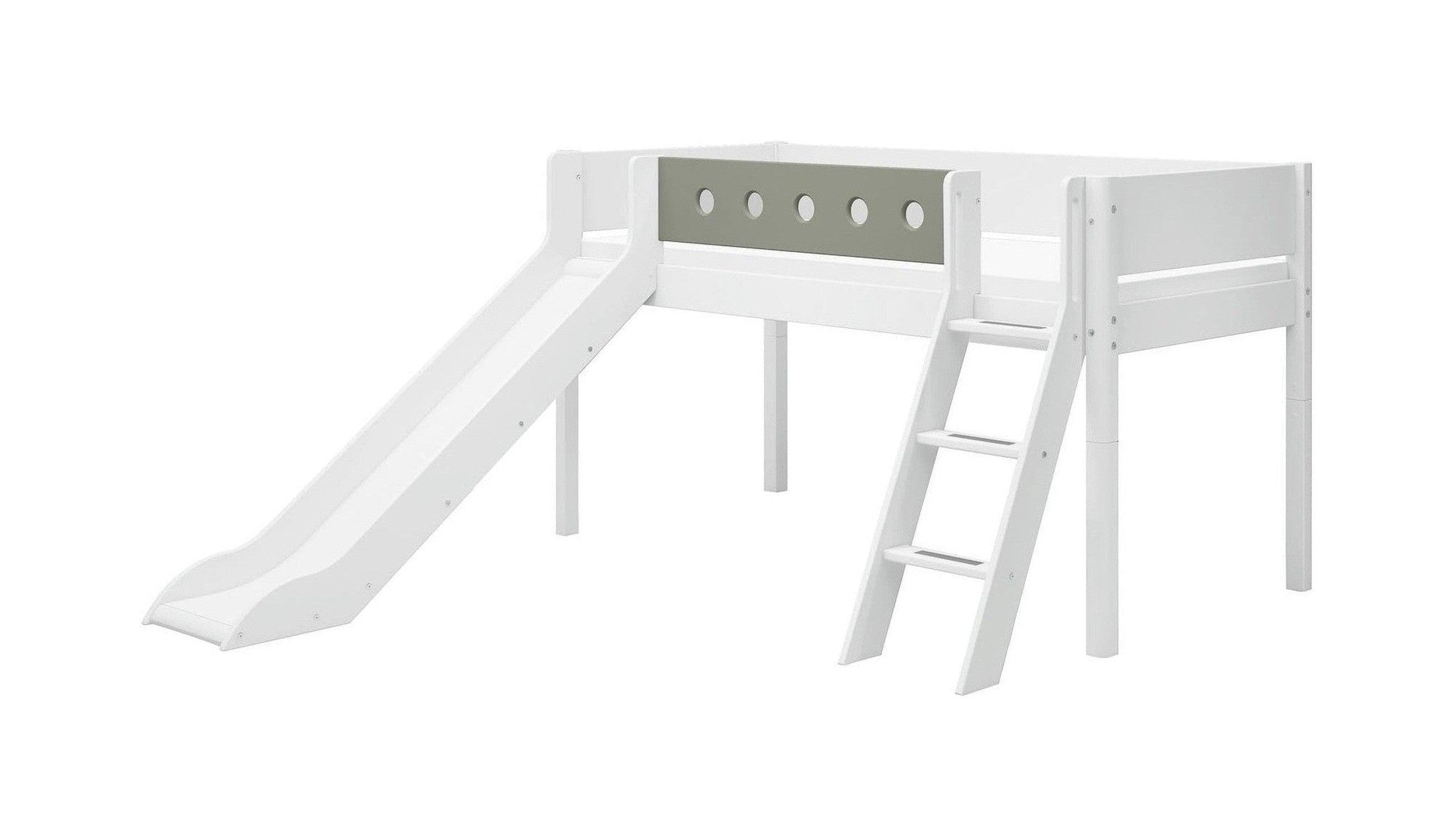 [product_category]-FLEXA Mid-high bed w. slanting ladder and slide-FLEXA-5706459150307-80-17315-519-FLE-1