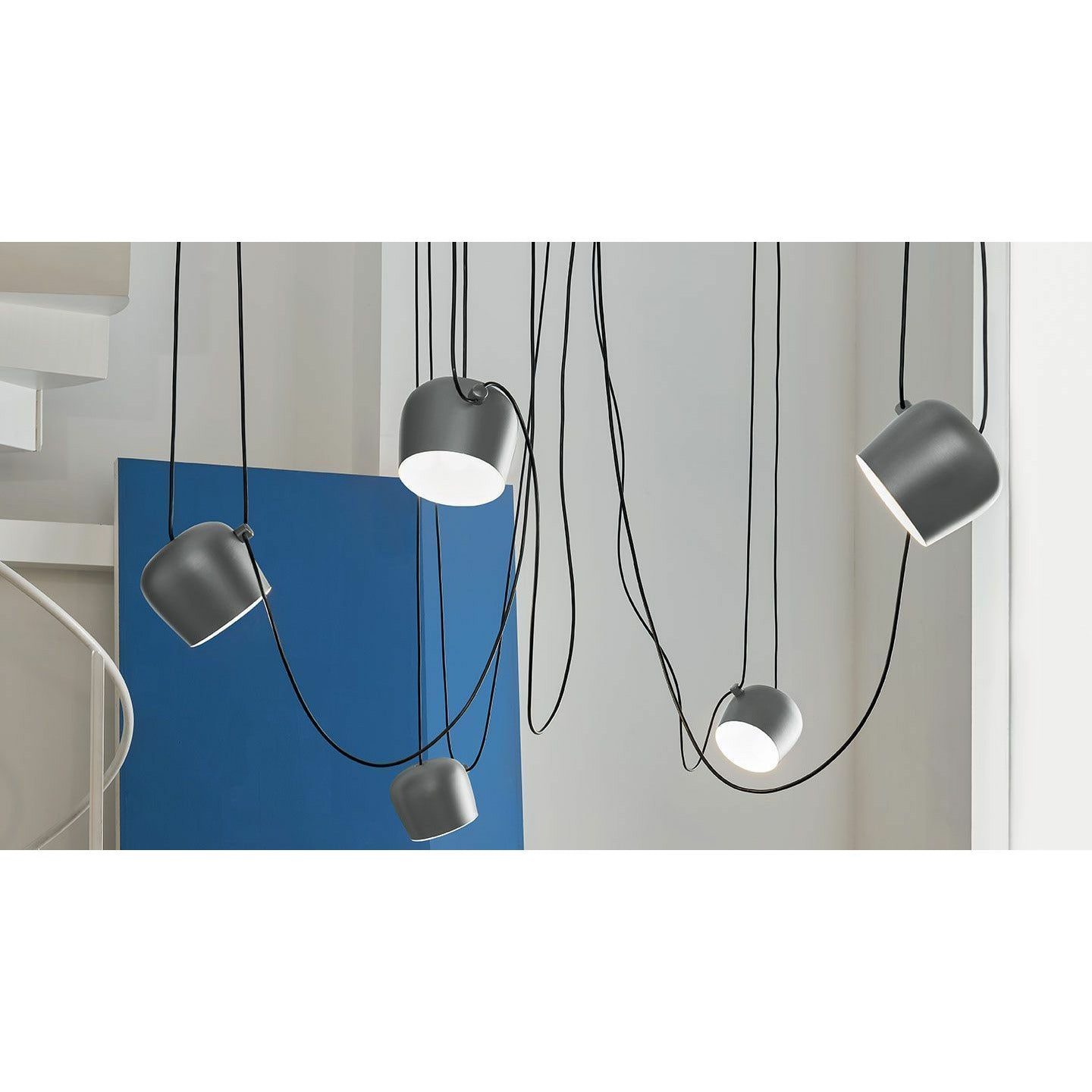 [product_category]-Flos Aim Small Led Pendant, Blue Steel-Flos-8059607013519-F0095023-FLO-2