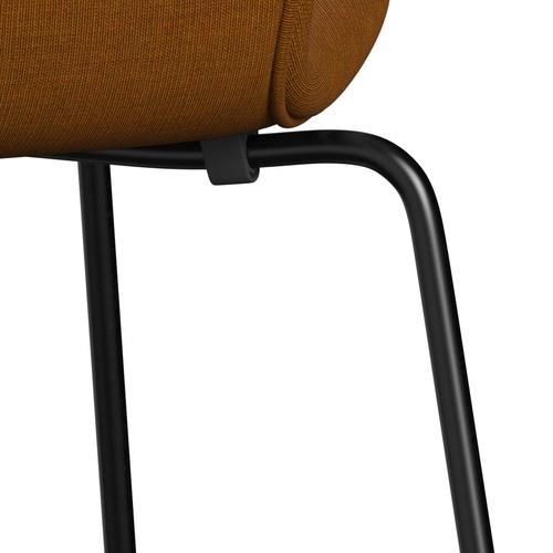 [product_category]-Fritz Hansen 3107 Chair Full Upholstery, Black/Canvas Dark Beige-Fritz Hansen-3107FU-CA0424-DRBL-FRI-7