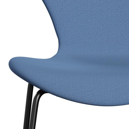 [product_category]-Fritz Hansen 3107 Chair Full Upholstery, Black/Capture Instant Blue-Fritz Hansen-3107FU-CP5002-DRBL-FRI-6