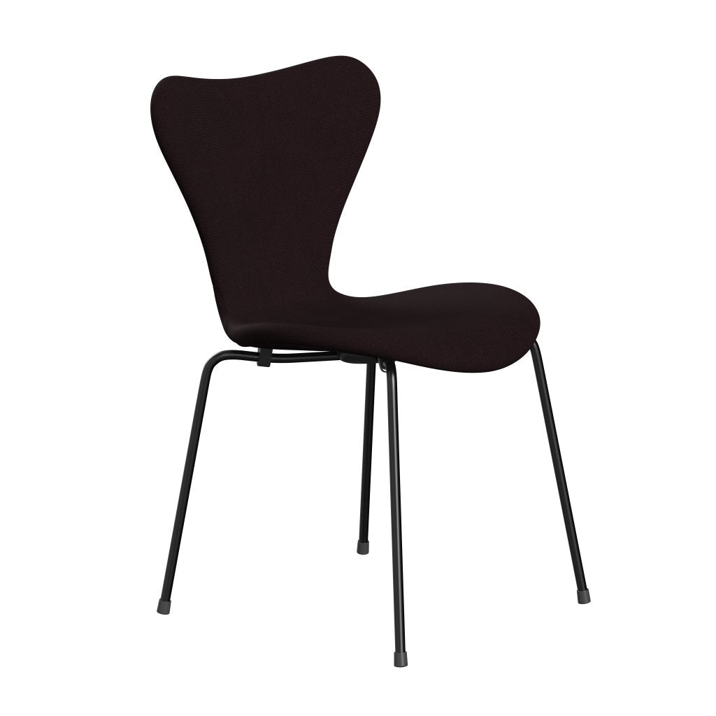 [product_category]-Fritz Hansen 3107 Chair Full Upholstery, Black/Christianshavn Dark Red Uni-Fritz Hansen-3107FU-CH1142-DRBL-FRI-2