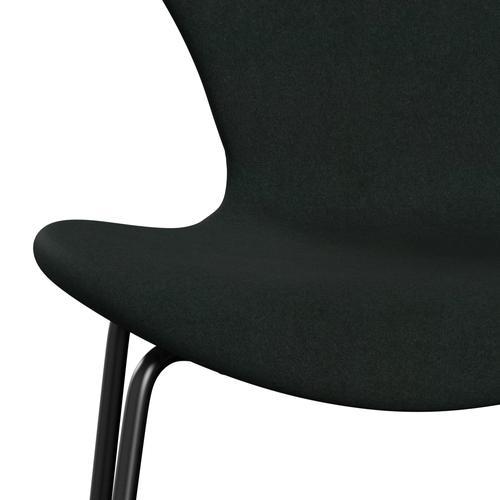 [product_category]-Fritz Hansen 3107 Chair Full Upholstery, Black/Divina Charcoal-Fritz Hansen-3107FU-DIV181-DRBL-FRI-6