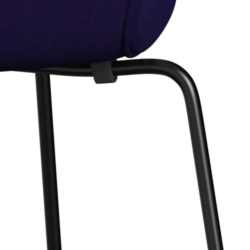 [product_category]-Fritz Hansen 3107 Chair Full Upholstery, Black/Divina Violet Dark (Div692)-Fritz Hansen-3107FU-DIV692-DRBL-FRI-7