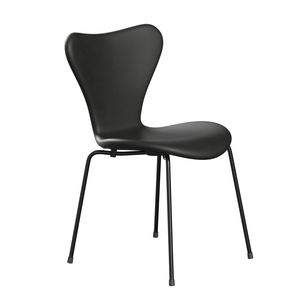 [product_category]-Fritz Hansen 3107 Chair Full Upholstery, Black/Essential Black-Fritz Hansen-3107FU-STBLA-DRBL-FRI-2