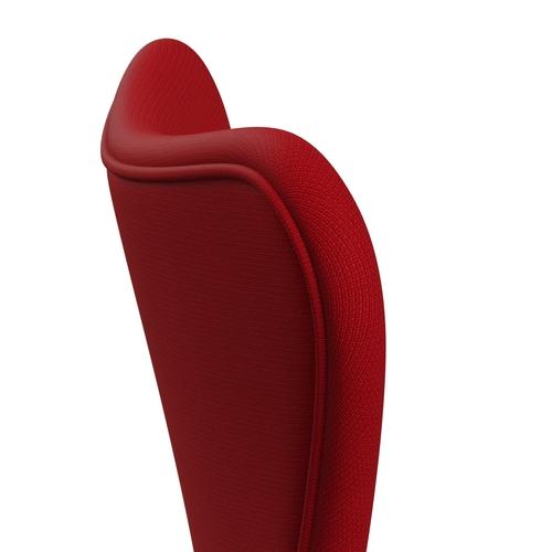 [product_category]-Fritz Hansen 3107 Chair Full Upholstery, Black/Fame Red (F64089)-Fritz Hansen-3107FU-F64089-DRBL-FRI-5