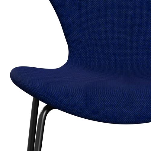 [product_category]-Fritz Hansen 3107 Chair Full Upholstery, Black/Hallingdal Sea Blue-Fritz Hansen-3107FU-HAL754-DRBL-FRI-6