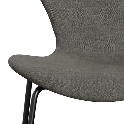 [product_category]-Fritz Hansen 3107 Chair Full Upholstery, Black/Remix Concrete-Fritz Hansen-3107FU-REM133-DRBL-FRI-6