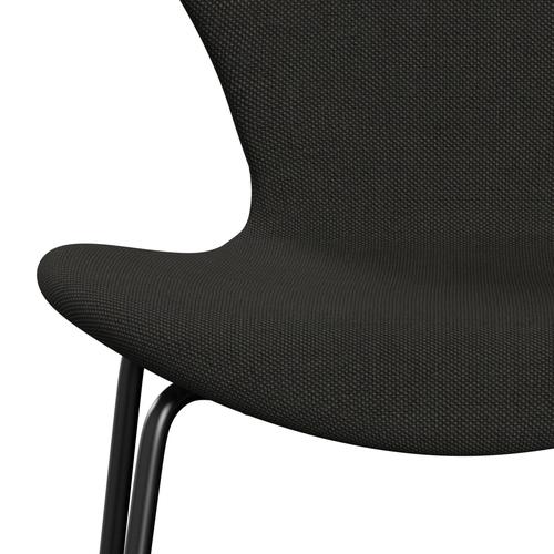 [product_category]-Fritz Hansen 3107 Chair Full Upholstery, Black/Steelcut Trio Dark Brown-Fritz Hansen-3107FU-STR383-DRBL-FRI-6