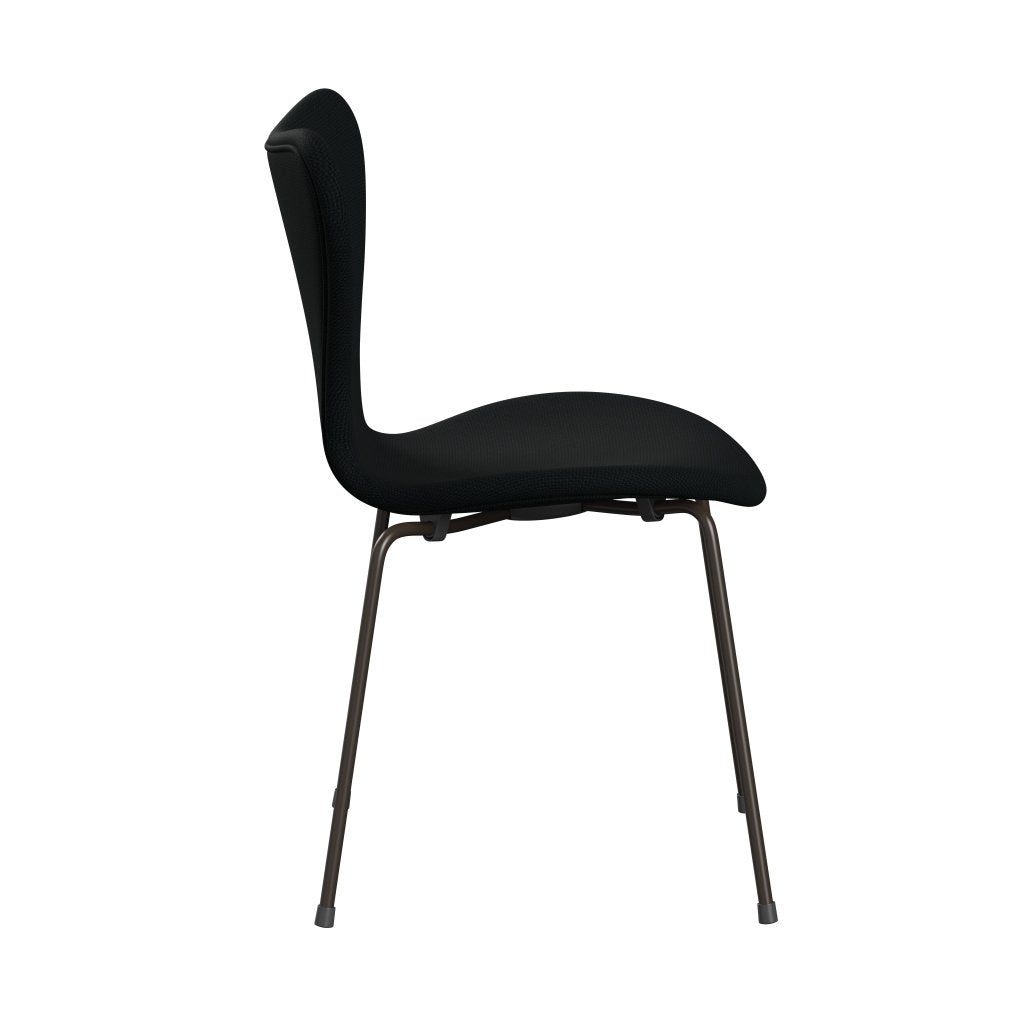 [product_category]-Fritz Hansen 3107 Chair Full Upholstery, Brown Bronze/Diablo Black-Fritz Hansen-3107FU-DIA100-DBPC-FRI-3