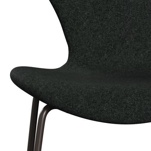 [product_category]-Fritz Hansen 3107 Chair Full Upholstery, Brown Bronze/Divina Melange Salt & Pepper-Fritz Hansen-3107FU-DIM180-DBPC-FRI-6