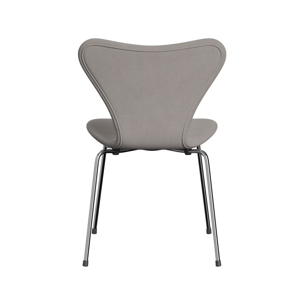 [product_category]-Fritz Hansen 3107 Chair Full Upholstery, Chrome/Capture Warm Grey Light-Fritz Hansen-3107FU-CP4101-CST-FRI-4