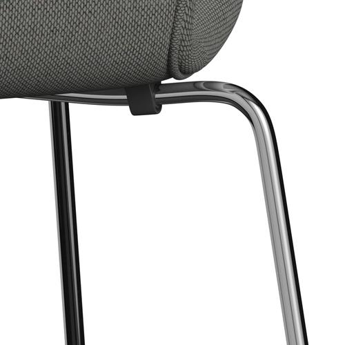 [product_category]-Fritz Hansen 3107 Chair Full Upholstery, Chrome/Re Wool Taupe/Natural-Fritz Hansen-3107FU-REW158-CST-FRI-7