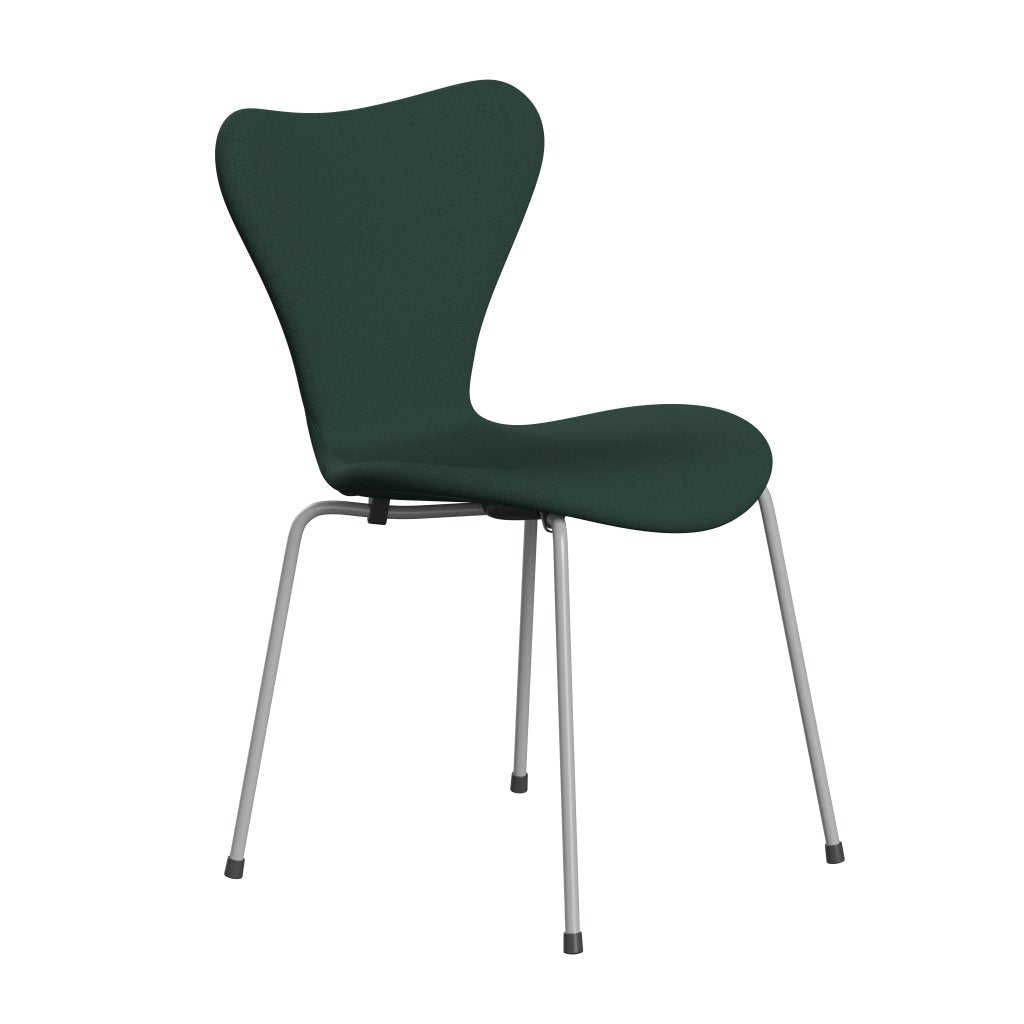 [product_category]-Fritz Hansen 3107 Chair Full Upholstery, Nine Grey/Christianshavn Dark Green Uni-Fritz Hansen-3107FU-CH1160-DRNIGR-FRI-2