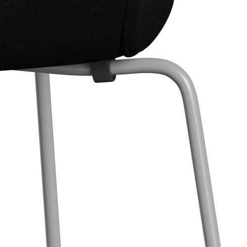 [product_category]-Fritz Hansen 3107 Chair Full Upholstery, Nine Grey/Divina Black-Fritz Hansen-3107FU-DIV191-DRNIGR-FRI-7