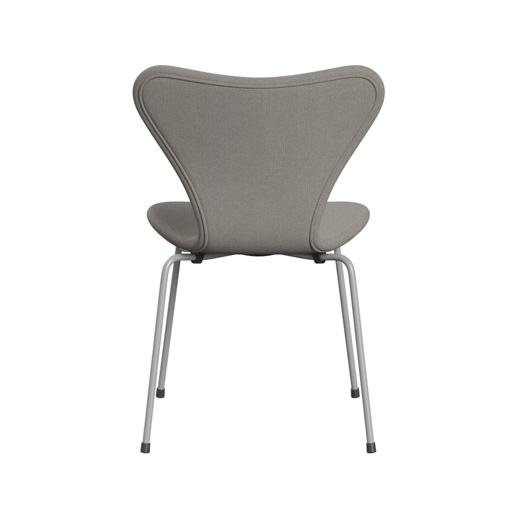 [product_category]-Fritz Hansen 3107 Chair Full Upholstery, Nine Grey/Hallingdal Light Grey (Hal113)-Fritz Hansen-3107FU-HAL113-DRNIGR-FRI-4