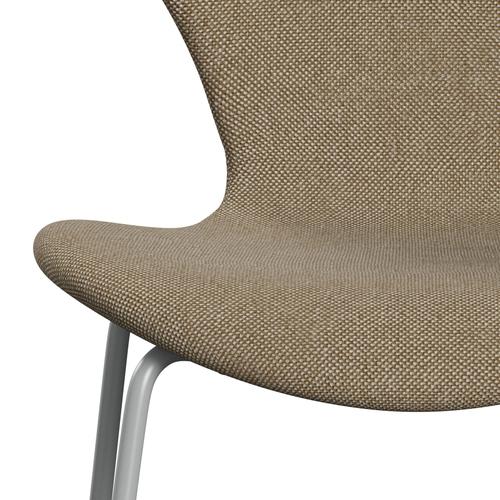 [product_category]-Fritz Hansen 3107 Chair Full Upholstery, Nine Grey/Hallingdal Sand Dark-Fritz Hansen-3107FU-HAL220-DRNIGR-FRI-6