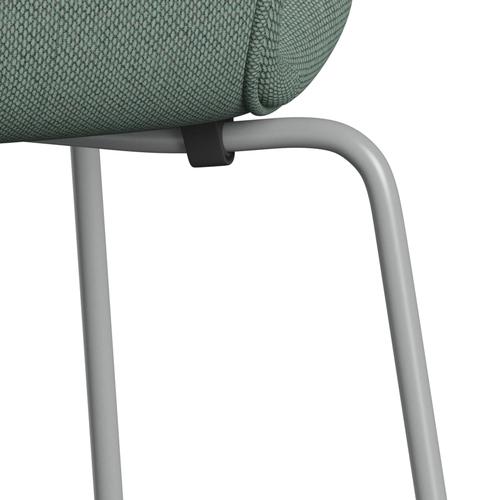 [product_category]-Fritz Hansen 3107 Chair Full Upholstery, Nine Grey/Re Wool Aqua/Natural-Fritz Hansen-3107FU-REW858-DRNIGR-FRI-7