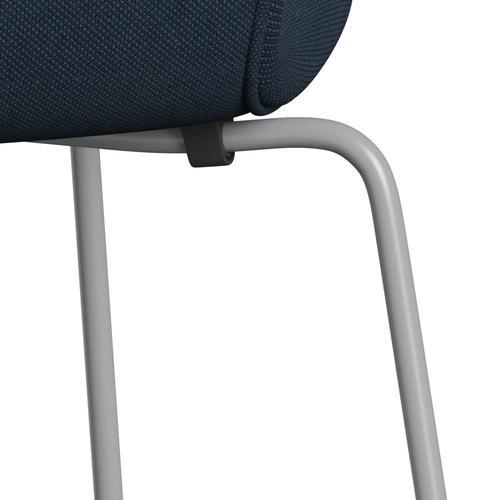 [product_category]-Fritz Hansen 3107 Chair Full Upholstery, Nine Grey/Steelcut Trio Dark Dust Blue-Fritz Hansen-3107FU-STR796-DRNIGR-FRI-7