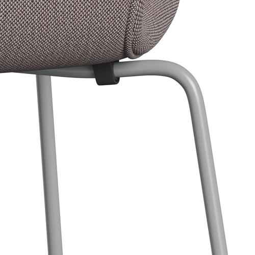 [product_category]-Fritz Hansen 3107 Chair Full Upholstery, Nine Grey/Sunniva 2 White/Violet-Fritz Hansen-3107FU-SV352-DRNIGR-FRI-7