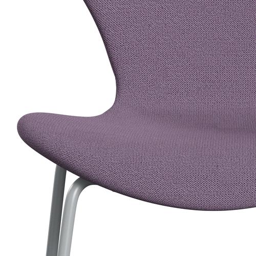 [product_category]-Fritz Hansen 3107 Chair Full Upholstery, Silver Grey/Capture Light Violet-Fritz Hansen-3107FU-CP4501-SIGREY-FRI-6