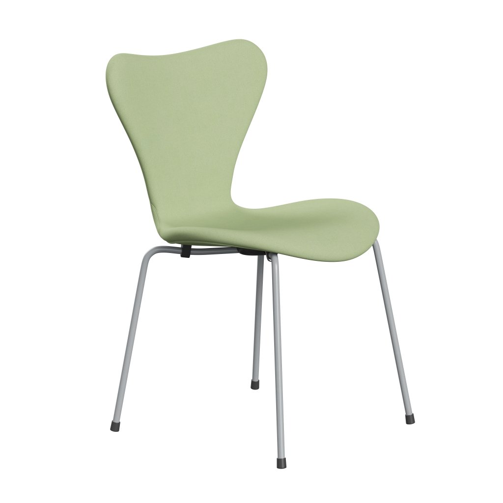 [product_category]-Fritz Hansen 3107 Chair Full Upholstery, Silver Grey/Divina Light Yellow-Fritz Hansen-3107FU-DIV846-SIGREY-FRI-2